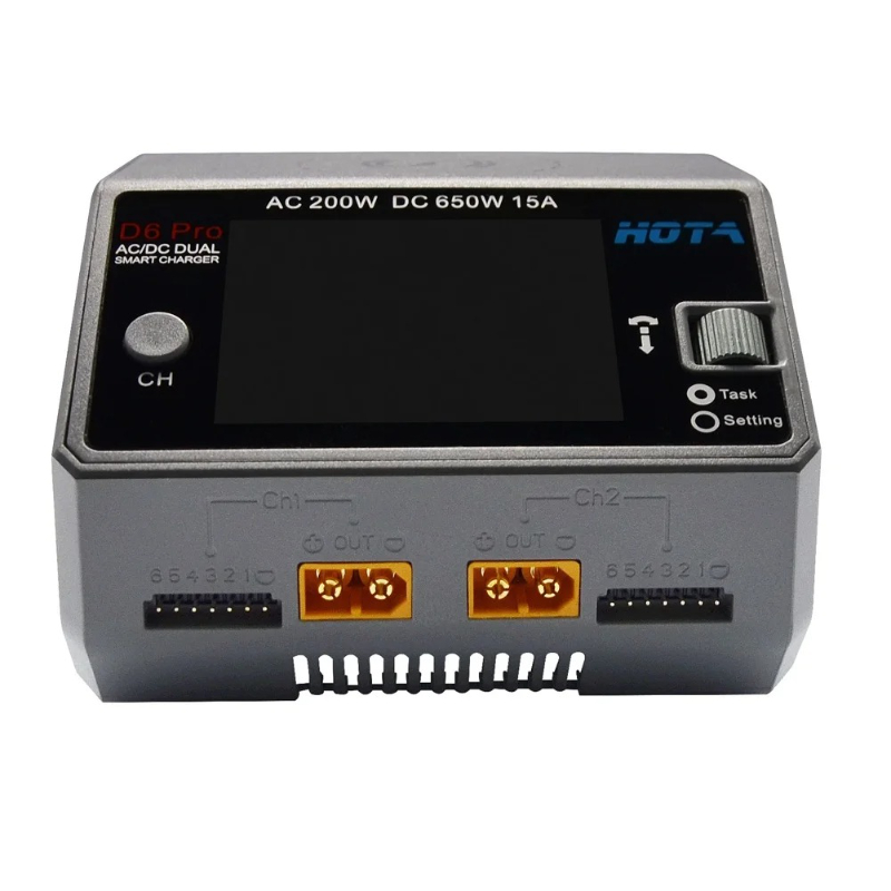 Pengisi Daya Baterai Pintar D6 - Hota D6 Pro Dual Lipo Charger ulasan dan harga