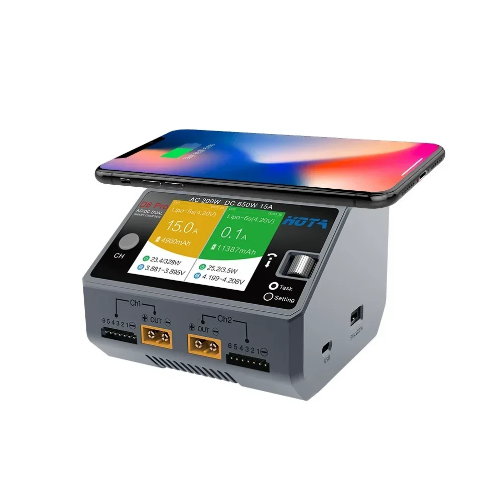 HOTA D6 Pro Pengisi Daya Pinta - Hota D6 Pro Dual Lipo Charger ulasan dan harga