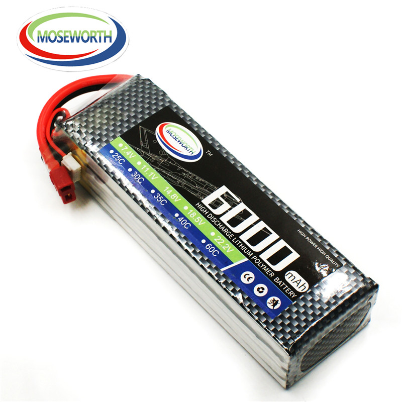 Baterai Lipo Mainan RC 4S 14.8 - 4S Lipo Battery 14.8V 6000Mah ulasan dan harga